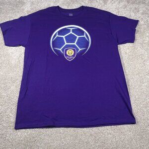 MLS Mens Size L/G Blue Orlando City Soccer Club‎ MLS T Shirt NWOT